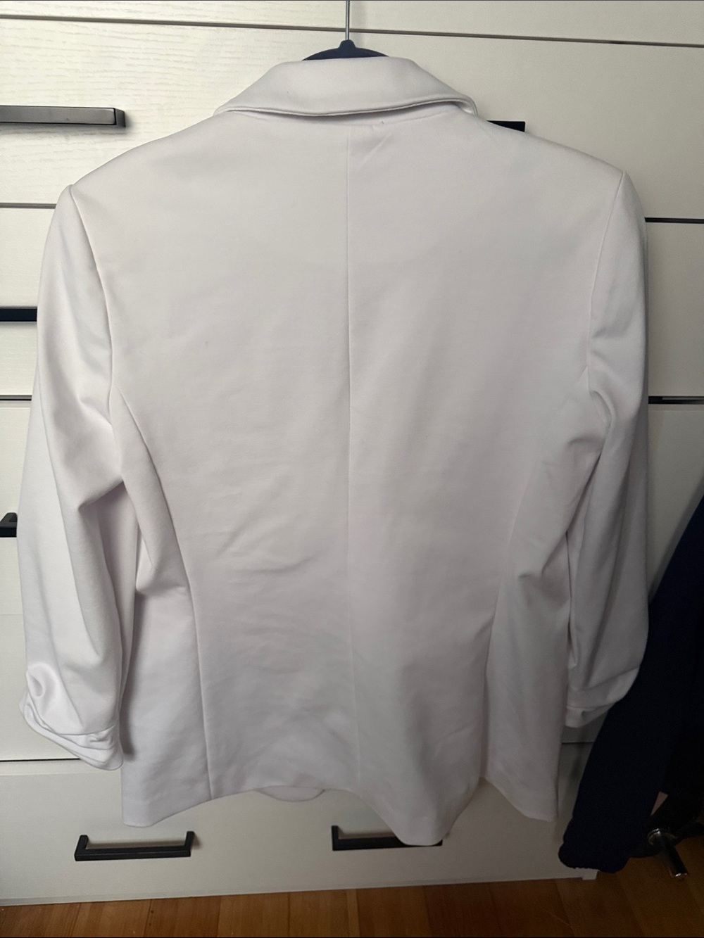 Nine West Light White Draped Open-Front Blazer - Picture 4 of 4